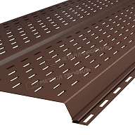Софит МЕТАЛЛ ПРОФИЛЬ Lбрус-XL-Plus-20х325 (VALORI-20-Brown-0.5)