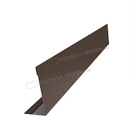 Планка угла усиливающая для забора 40х20 х 3000 (VALORI-20-DarkBrown-0.5)
