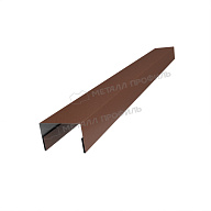 Планка крышки забора 40мм 30х45 х 2000 (VALORI-20-Brown-0.5)