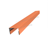 Планка крышки забора 40мм 30х45 х 3000 (VikingMP E-20-8004-0.5)