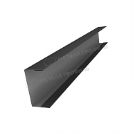 Планка стойки забора 60мм 35х60 х 2500 (VALORI-20-DarkGrey-0.5)