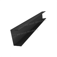 Планка стойки забора 60мм 35х60 х 3000 (VALORI Д-20-DarkGrey\DarkGr-0.5)