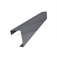 Планка угла декоративная на столб 40мм 42х62 х 3000 (VALORI-20-Grey-0.5)