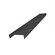 Планка декоративная на столб 40мм 20х42 х 3000 (VALORI Д-20-DarkGrey\DarkGr-0.5)