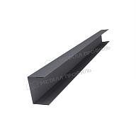 Планка стойки забора 40мм 30х40 х 2000 (VALORI Д-20-Grey\Grey-0.5)