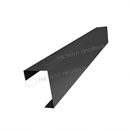 Планка угла декоративная на столб 40мм 42х62 х 2000 (VALORI Д-20-DarkGrey\DarkGr-0.5)